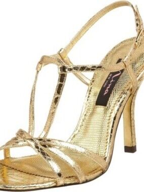 Nina Women's Ulphia T-Strap Sandal With Leather Sole
